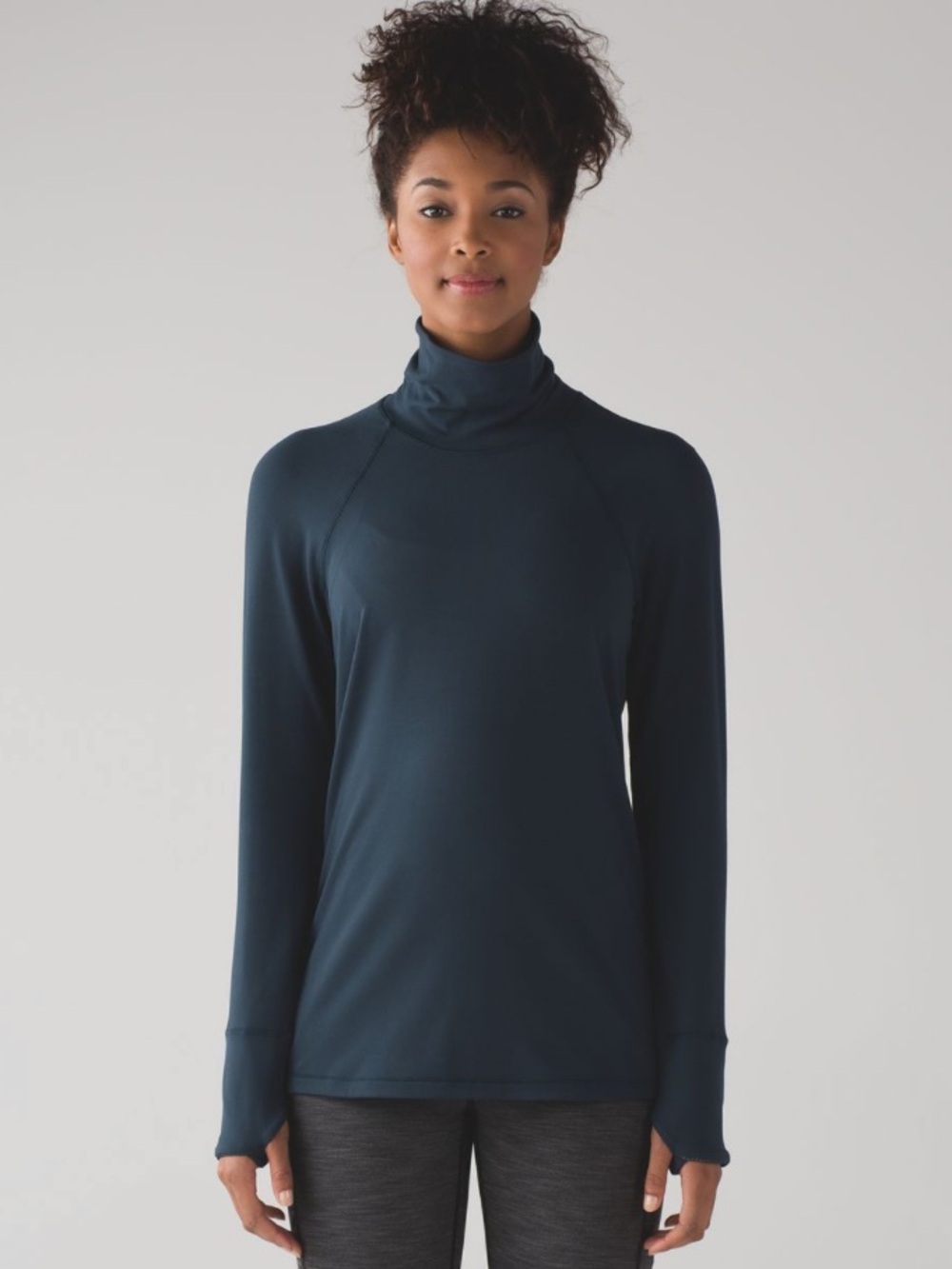 lululemon athletica Hill and Valley Turtleneck - Deep Teal